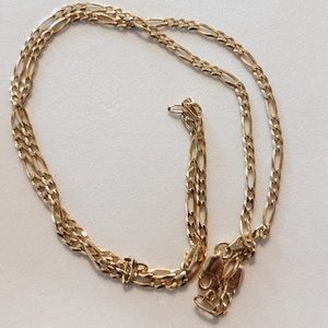 BSI Italian 925 silver figaro chain necklace Made in Italy chain 21 inches